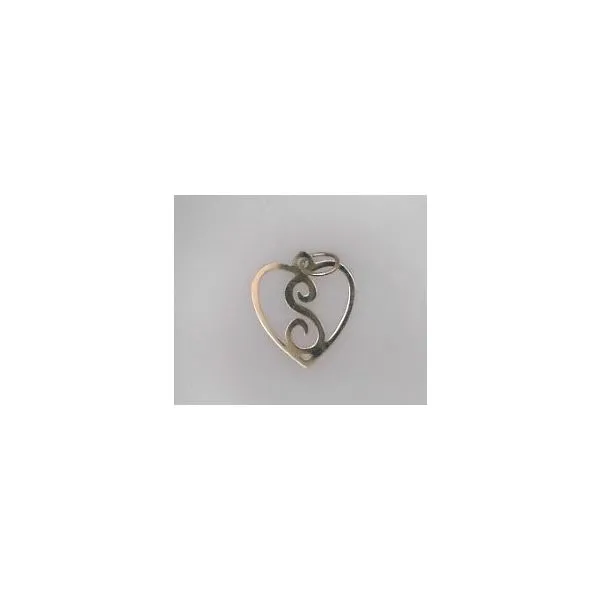 14Kt Yellow Gold S Heart Charm Sather's Leading Jewelers Fort Collins, CO
