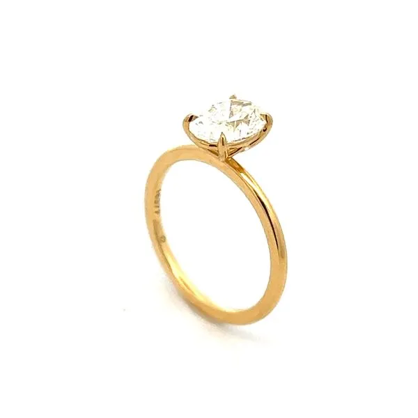 DeBeers 18K Yellow Gold Diamond Engagement Ring
