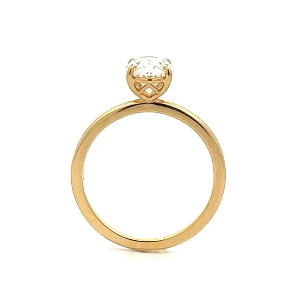 DeBeers 18K Yellow Gold Diamond Engagement Ring