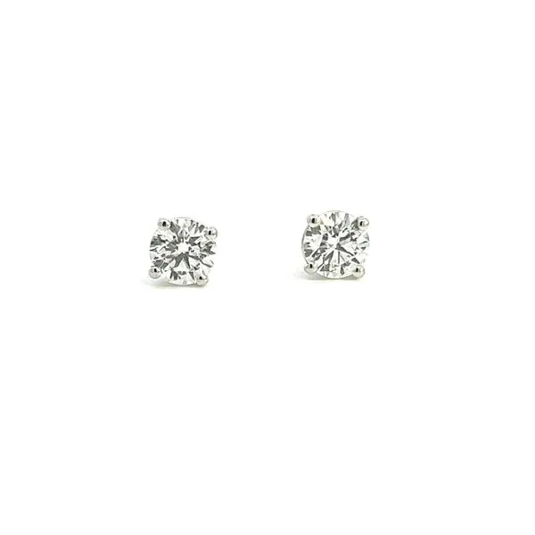 14K White Gold Diamond Stud Earrings similar item image