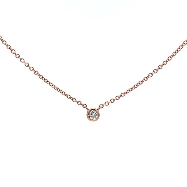 14K Rose Gold Diamond Necklace Sausalito Jewelers, Inc Sausalito, CA