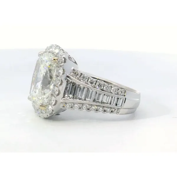Simon G. 18 Karat White Gold Diamond Engagement Ring 7.12ctw Image 2 Saxons Fine Jewelers Bend, OR