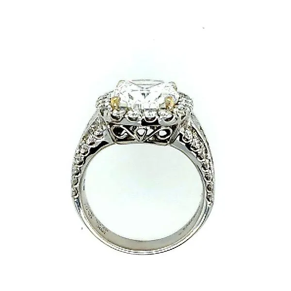 Simon G. 18 Karat White Gold Diamond Engagement Ring 7.12ctw Image 3 Saxons Fine Jewelers Bend, OR