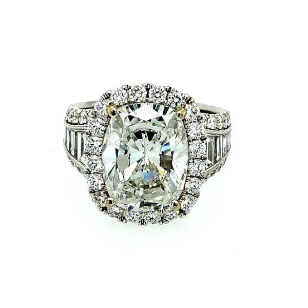 Simon G. 18 Karat White Gold Diamond Engagement Ring 7.12ctw Saxons Fine Jewelers Bend, OR