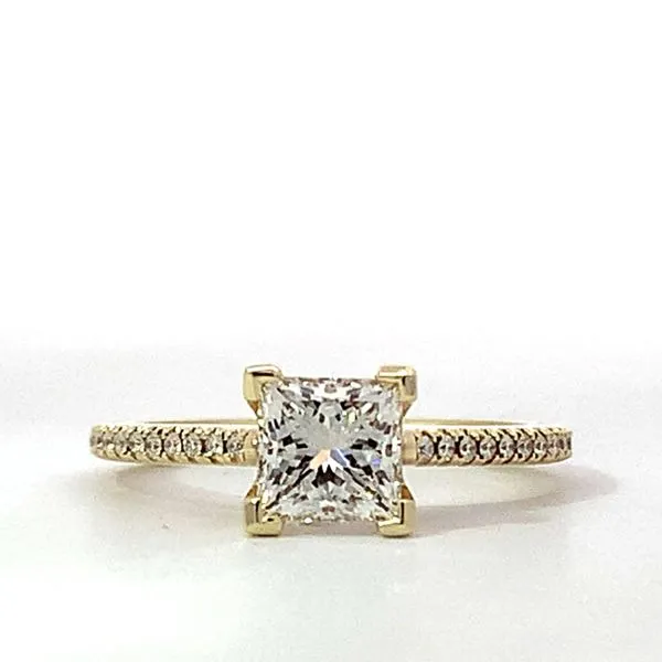 14 Karat Yellow Gold Princess Diamond Ring Saxons Fine Jewelers Bend, OR