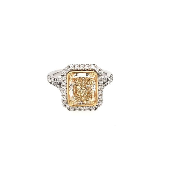 White Gold Fancy Yellow Diamond Ring Saxons Fine Jewelers Bend, OR