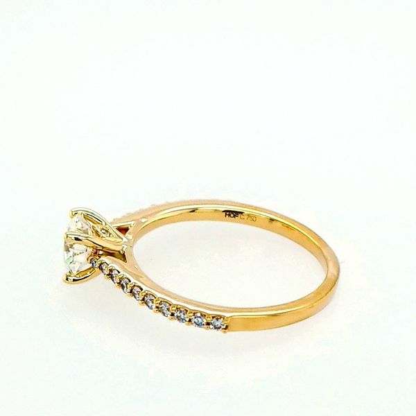 Hearts on Fire 18 Karat Yellow Gold Camilla Diamond Engagement Ring 0.926ctw Image 2 Saxons Fine Jewelers Bend, OR