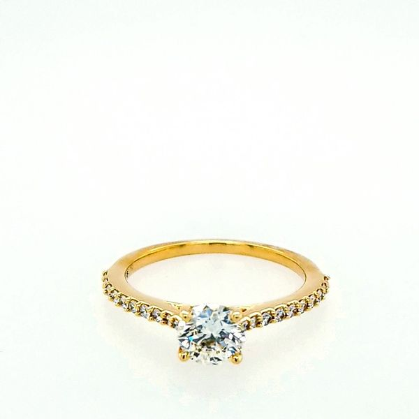 Hearts on Fire 18 Karat Yellow Gold Camilla Diamond Engagement Ring 0.926ctw Saxons Fine Jewelers Bend, OR