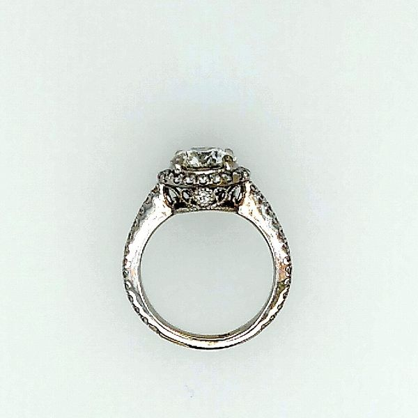 1.75 Carat Diamond Halo Engagment Ring Image 3 Saxons Fine Jewelers Bend, OR