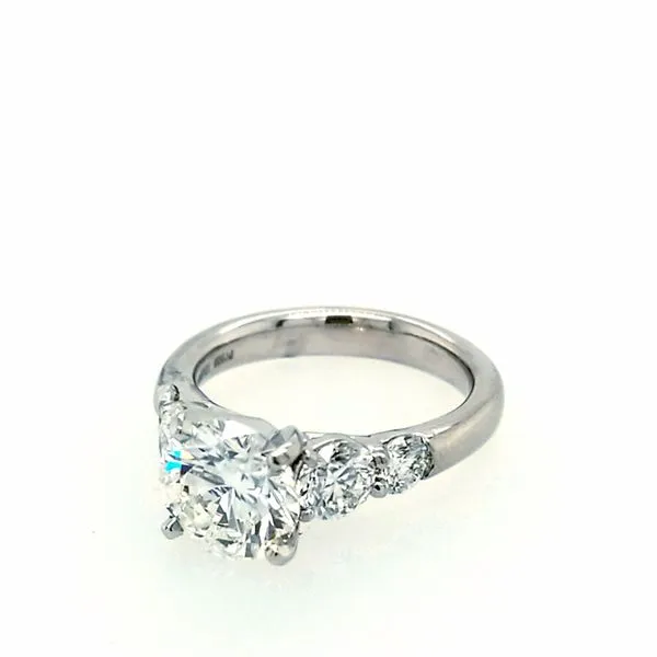 J.B Star Platinum Round Engagement Ring Saxons Fine Jewelers Bend, OR