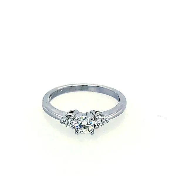 Diamond Round Three Stone Ring Saxons Fine Jewelers Bend, OR