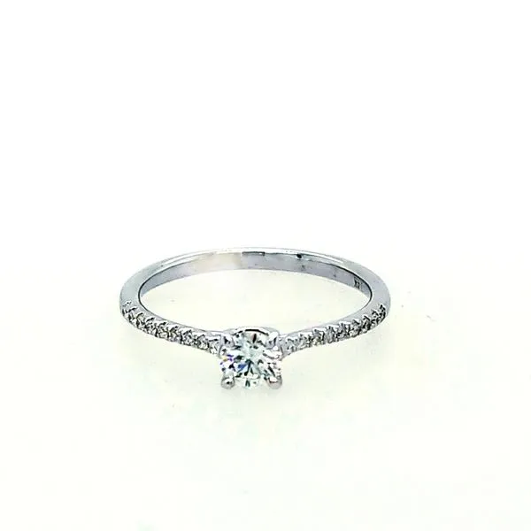 White Gold Diamond Trellis Semi-Mount Saxons Fine Jewelers Bend, OR