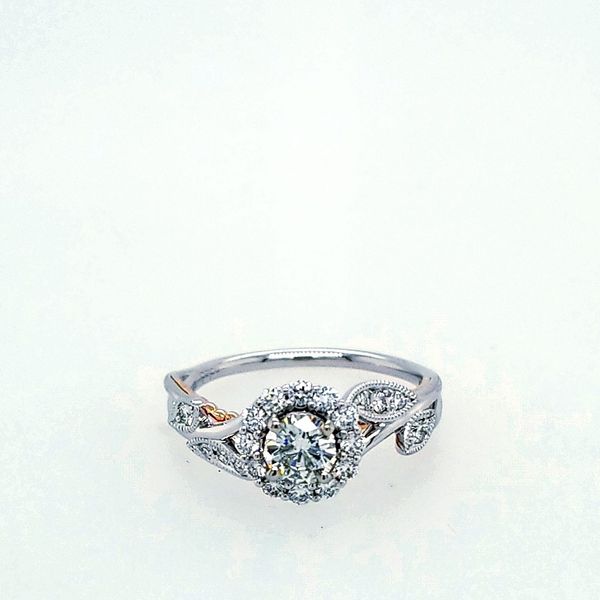 Diamond Floral Engagement Ring Semi Mount Saxons Fine Jewelers Bend, OR