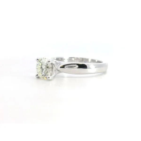 18K WG Diamond Hearts on Fire Serenity Solitaire Ring 1.04ctw Image 4 Saxons Fine Jewelers Bend, OR