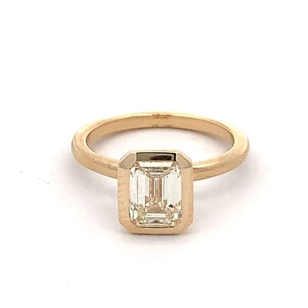 Yellow Gold Emerald Cut Diamond Engagement Ring similar item image