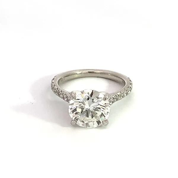 J.B. Star. Platinum Round Brilliant Diamond Ring Saxons Fine Jewelers Bend, OR
