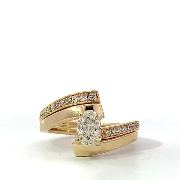 Gabriel & Co. 14 Karat Yellow Gold Bypass Semi-Mount Ring Saxons Fine Jewelers Bend, OR