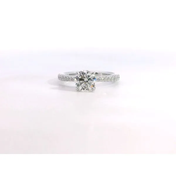 Hearts on Fire Platinum Vela Diamond Solitaire Ring 1.41ct. Image 2 Saxons Fine Jewelers Bend, OR