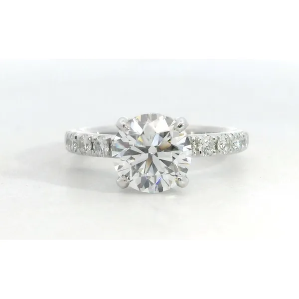 14 Karat White Gold Diamond Hidden Halo Ring Saxons Fine Jewelers Bend, OR