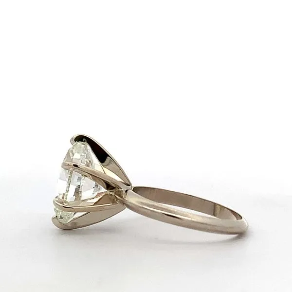 14 Karat White Gold Oval Diamond 6 Prong Solitaire Ring Image 2 Saxons Fine Jewelers Bend, OR