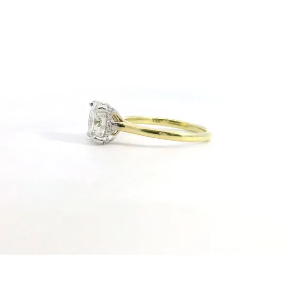 14 Karat White Gold Diamond Cathedral Hidden Halo Ring Image 3 Saxons Fine Jewelers Bend, OR