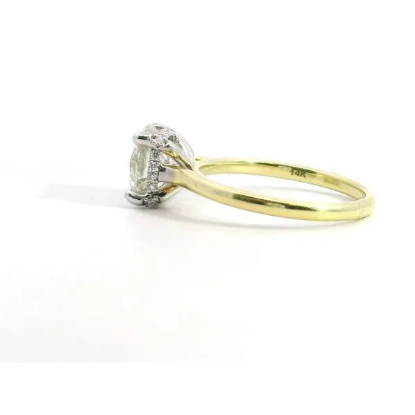 14 Karat White Gold Diamond Cathedral Hidden Halo Ring Image 4 Saxons Fine Jewelers Bend, OR