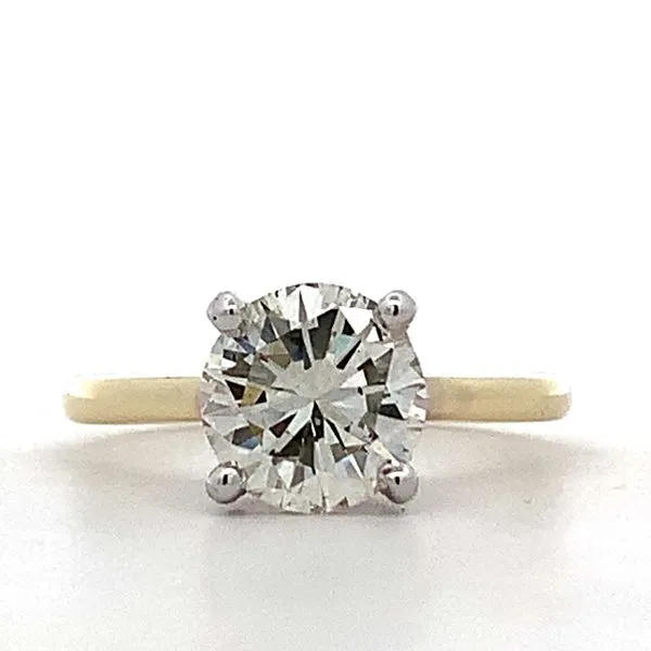 14 Karat White Gold Diamond Cathedral Hidden Halo Ring