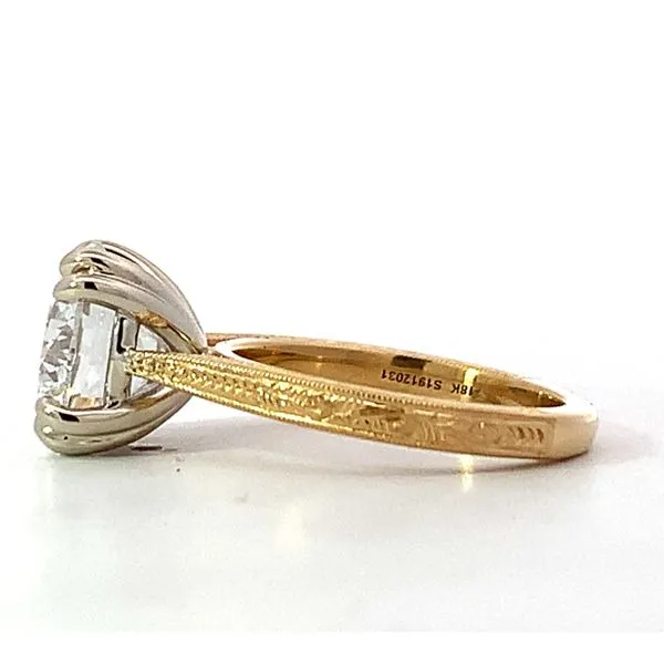 Gabriel & Co. 18 Karat White Gold/Yellow Gold Lab Grown Image 2 Saxons Fine Jewelers Bend, OR