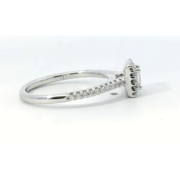 Saxons Princess Cut Diamond Ring 14 Karat White Gold Image 2 Saxons Fine Jewelers Bend, OR