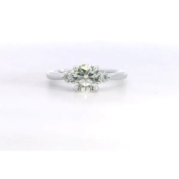 18K WG Round Diamond Three Stone Ring 1.0ct Saxons Fine Jewelers Bend, OR