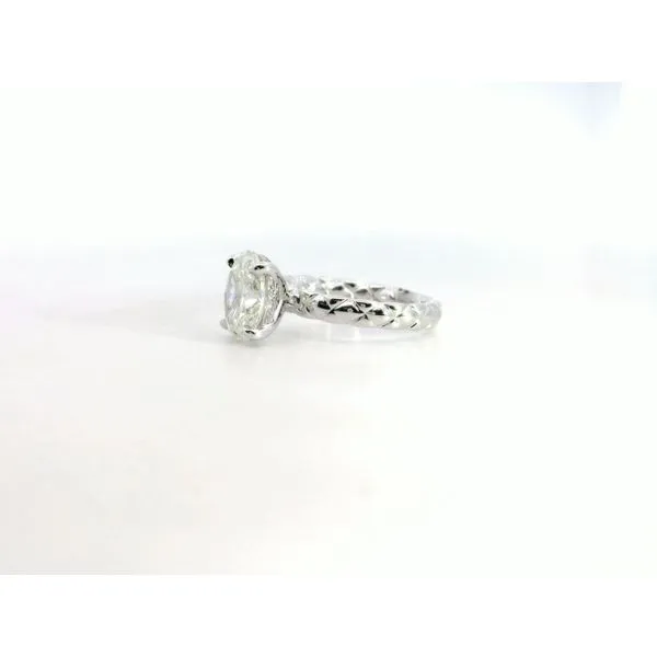 18K WG Oval Diamond Hidden Halo Ring 2.20ct. Image 3 Saxons Fine Jewelers Bend, OR