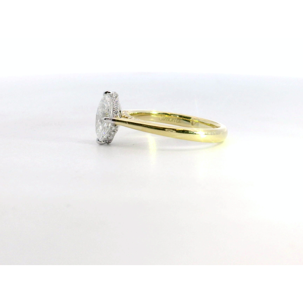 Simon G. 18K YG/WG Marquise Dia Hidden Halo Ring .98ct Image 4 Saxons Fine Jewelers Bend, OR