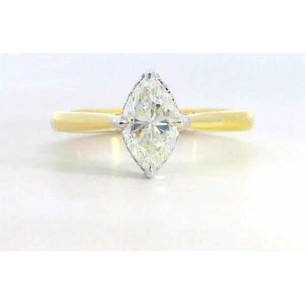 Simon G. 18K YG/WG Marquise Dia Hidden Halo Ring .98ct similar item image