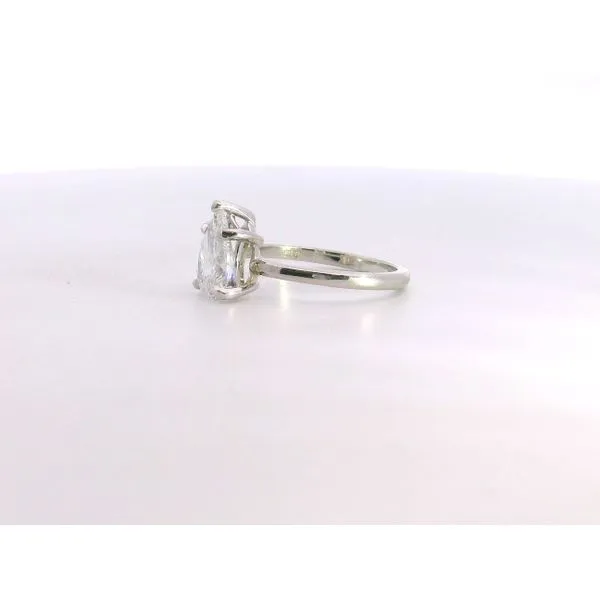 18 Karat White Gold Pear Diamond Curved Band Image 4 Saxons Fine Jewelers Bend, OR