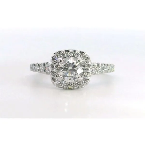 Platinum Diamond Transcend Premier Halo Ring .70cttw Saxons Fine Jewelers Bend, OR