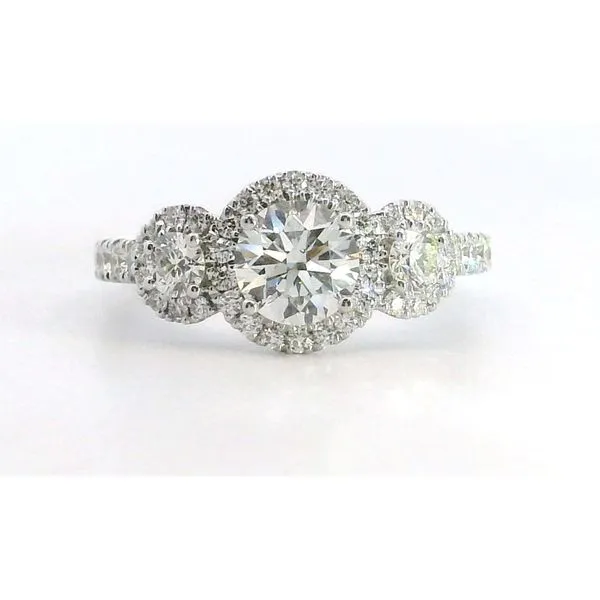 Hearts on Fire18K WG Diamond Integrity Three Stone Ring .708ct Saxons Fine Jewelers Bend, OR