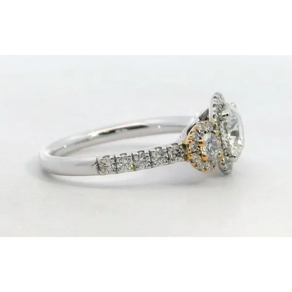 18K WG/RG Diamond Integrity Three Stone Ring 1.143ct Image 4 Saxons Fine Jewelers Bend, OR
