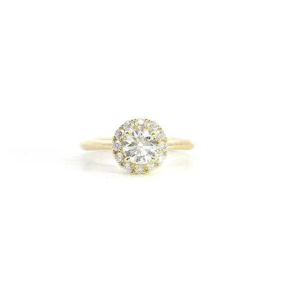 18K YG Diamond Vela Halo Ring