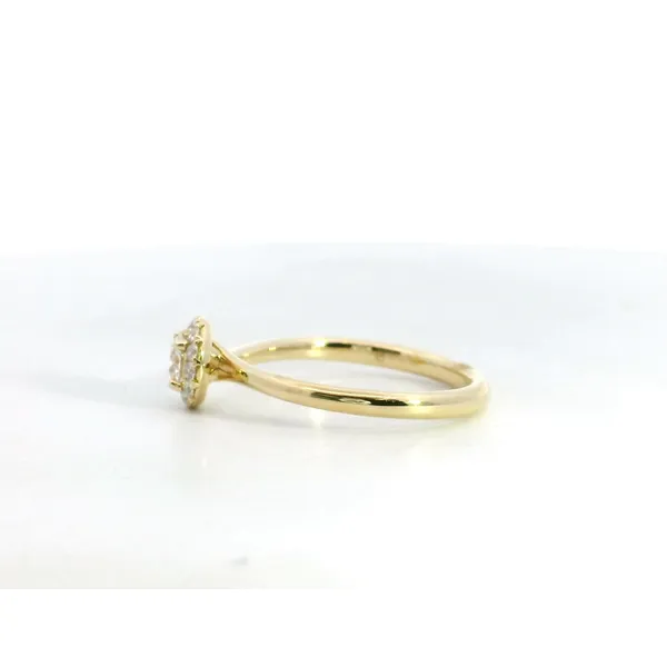 Hearts On Fire18K YG Diamond Vela Halo Ring Image 3 Saxons Fine Jewelers Bend, OR