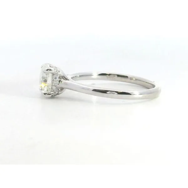 14K WG Diamond Hidden Halo Solitaire 1.05ct