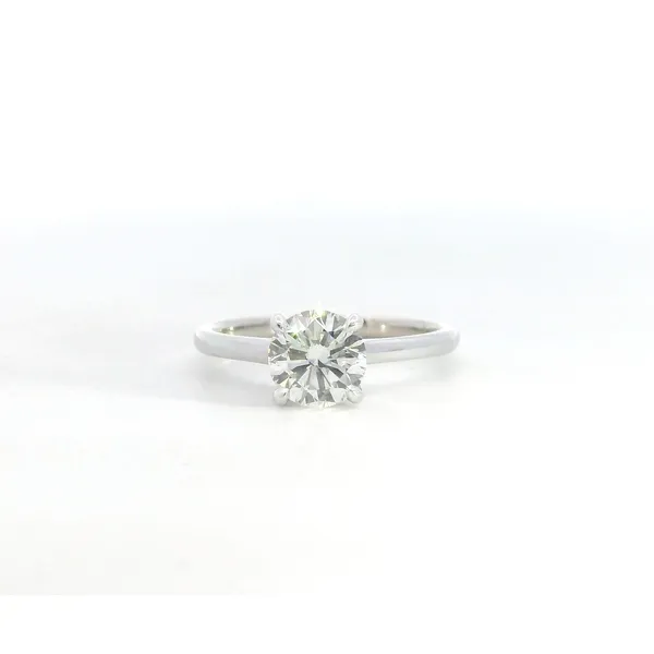 14K WG Diamond Hidden Halo Solitaire 1.05ct