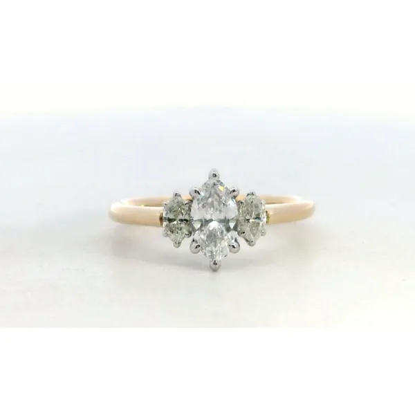 14K WG/YG Marquise Dia Three Stone Ring Saxons Fine Jewelers Bend, OR