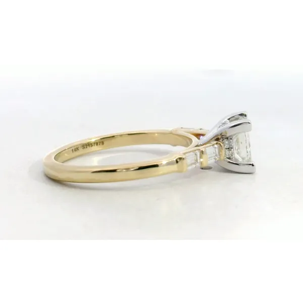 14K WG/YG Princess Cut Diamond Baguette Ring Image 2 Saxons Fine Jewelers Bend, OR