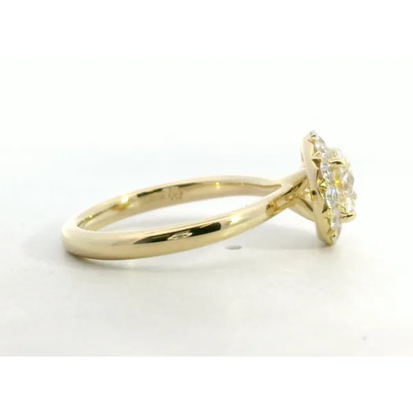 18K YG Diamond Vela Halo Ring 1.16cttw Image 2 Saxons Fine Jewelers Bend, OR