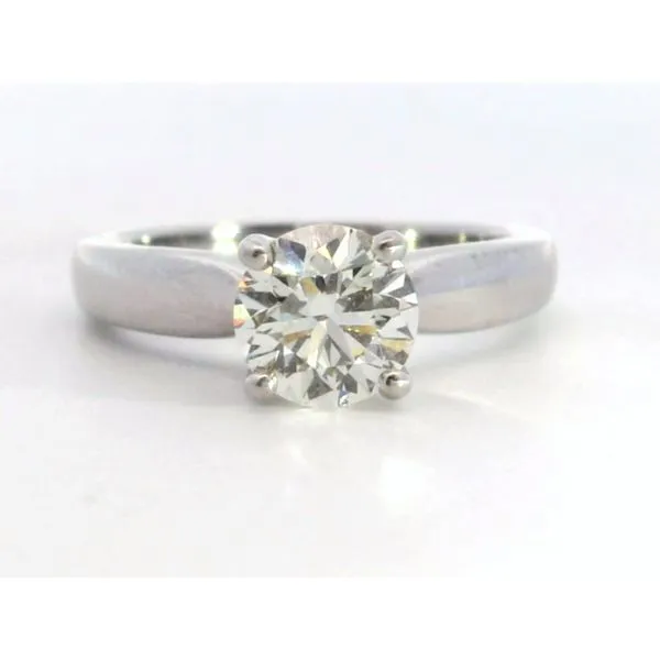 Hearts On Fire18 Karat White Gold Serenity Solitaire Ring Saxons Fine Jewelers Bend, OR