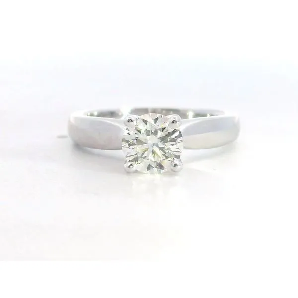 18K WG Diamond Hearts on Fire Serenity Solitaire Ring 1.04ctw Saxons Fine Jewelers Bend, OR