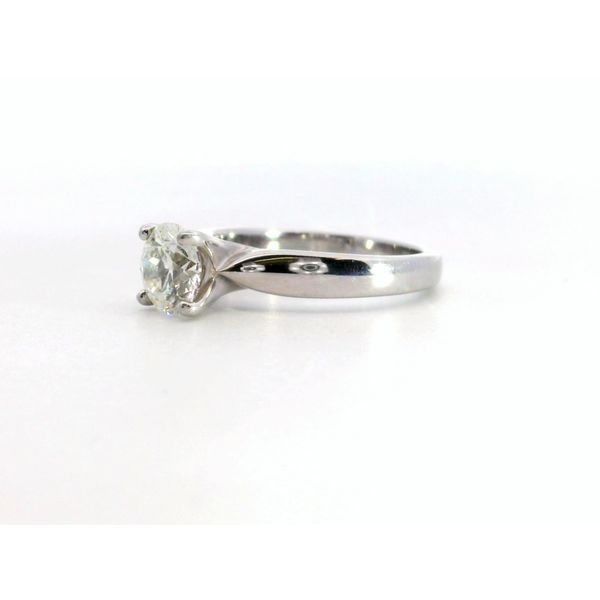 Hearts On Fire Serenity 18K White Gold Round Brilliant Solitaire Comfort Fit Complete Diamond Engagement Ring 1.23cttw K VVS2 Size 6.5 Image 3 Saxons Fine Jewelers Bend, OR