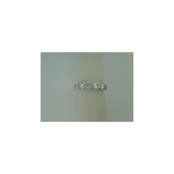 14 Karat Classic 5 Stone Diamond Wedding Band Saxons Fine Jewelers Bend, OR