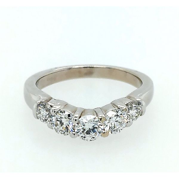 14 Karat Curved Diamond Wedding Band Saxons Fine Jewelers Bend, OR