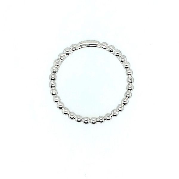 Gabriel & Co. 14K White Gold Bujukan Beaded Stackable Ring Image 2 Saxons Fine Jewelers Bend, OR
